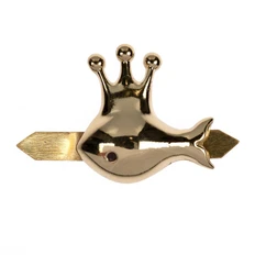 Шильдик «Золотая рыбка», золотистый фото