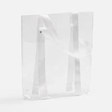 Шопер Clear Fest, ver.2, на заказ, прозрачный / белый фото