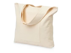 Шопер из хлопка Vest, бежевый фото