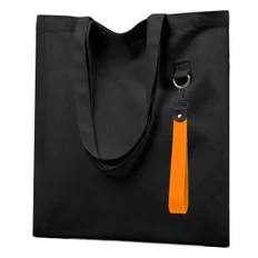 Шопер с ремувкой Lumissa, 325 г/м², черный / оранжевый фото