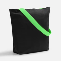 Шопер с широкими ручками Andor B5, черный / зеленый фото