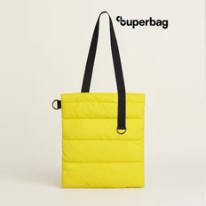 Шоппер с кнопкой Superbag Bubble, желтый / черный фото
