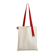 Шопер Superbag, бежевый / красный фото