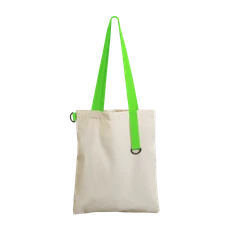 Шопер Superbag, бежевый / салатовый фото