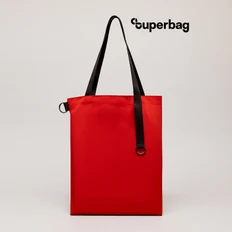 Шопер с креплением Superbag Big, красный / черный фото