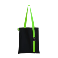 Шопер Superbag Black с ремувкой 4SB, черный / салатовый фото