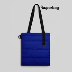 Шоппер Superbag Bubble New, синий / черный фото