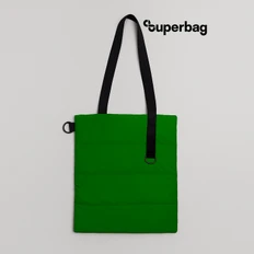 Шоппер Superbag Bubble New, зеленый / черный фото