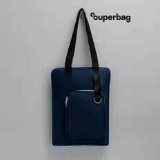 Шоппер Superbag Pocket, темно-синий / черный фото