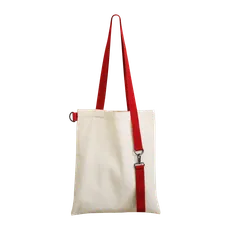 Шопер Superbag с ремувкой 4SB, бежевый / красный фото