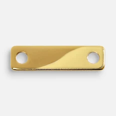 Шильдик металлический Alfa Liten, глянцевый, золотистый фото