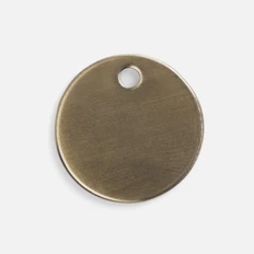 Шильдик металлический Alfa Sirkel, бронзовый фото