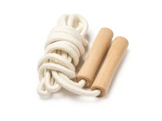 Скакалка Regina, 280 см, бежевая фото