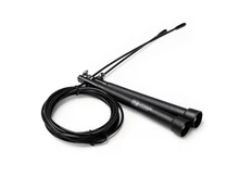 Скакалка регулируемая Rocky, черная фото