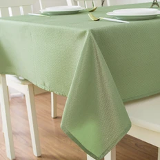 Скатерть из полиэстера Home One Herringbone, 150х213 см, зеленая фото