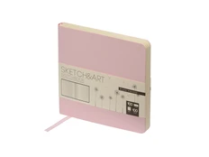 Скетчбук Bruno Visconti Sketch & Art, 100 г/м2, soft-touch, розовый фото