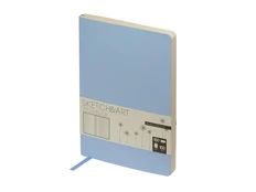 Скетчбук Bruno Visconti Sketch & Art А5, 100 г/м2, soft-touch, голубой фото