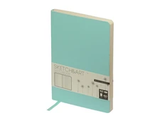 Скетчбук Bruno Visconti Sketch & Art А5, 100 г/м2, soft-touch, зеленый фото