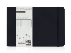 Скетчбук Bruno Visconti Sketch & Art А5, 150 г/м2, soft-touch, черный фото