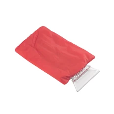 Скребок-варежка автомобильный, красный фото