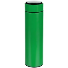 Смарт-бутылка металлическая с заменяемой батарейкой Molti Long Therm, 500 мл, зеленая фото