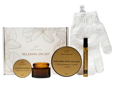 Спа-набор парфюмированный Relaxing Spa Set от Lights of Moscow, коричневый / белый фото