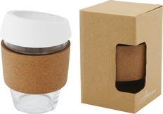 Стакан Avenue Lidan с пробковой манжетой, белый / крафт фото