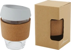 Стакан Avenue Lidan с пробковой манжетой, серый / прозрачный фото