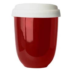 Стакан Coffice Capsula с крышкой, красный фото