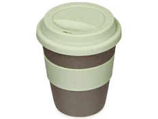 Стакан из бамбукового волокна Café, серый / зеленый фото