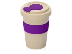 Стакан из пшеничного волокна Flava, бежевый / фиолетовый фото