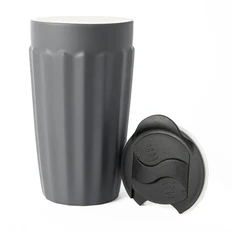 Стакан с крышкой Coffice Zodiac, 345 мл, темно-серый фото