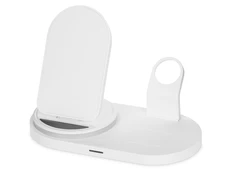 Станция складная зарядная с беспроводной зарядкой Evolt Flashport, 15 Вт, белая фото