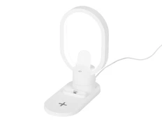 Станция зарядная беспроводная 4 в 1 Portal c лампой, 15 Вт, белая фото