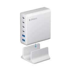 Станция зарядная Deppa 4xUSB Type-C, 2xUSB, PD, QC, 160Вт, белая фото