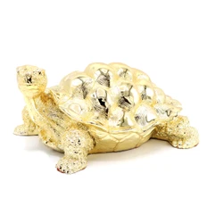Статуэтка «Черепаха», золотистая фото