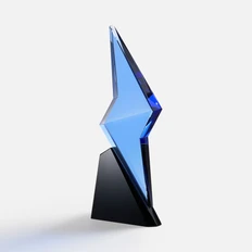 Стела Flash Forward, черная / голубая фото