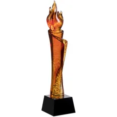 Стела Glasso Flame, черная / оранжевая фото