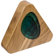 Стела «Глубина», треугольная, крафт / зеленая фото