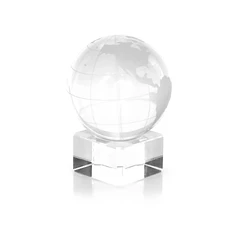 Стела в подарочной коробке World, прозрачная фото