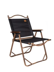 Стул складной MW02, черный / коричневый фото