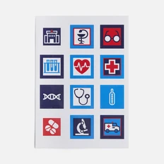 Стикерпак бумажный Industry на заказ, медицина фото