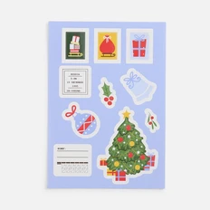 Стикерпак бумажный Thematic, новый год, разноцветный фото