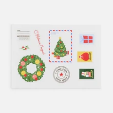 Стикерпак UV-DTF Thematic, новый год, разноцветный фото