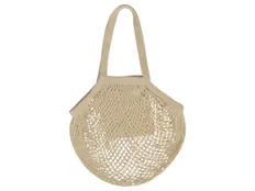 Сумка-авоська для шопинга хлопковая Mesh, бежевая фото
