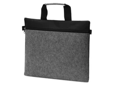 Сумка для документов Felty, черная / серая фото