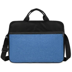 Сумка для документов Shuffle, черная / синяя фото