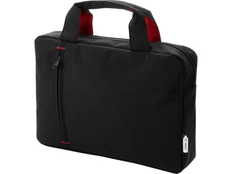 Сумка для конференций из переработанного РЕТ-пластика Detroit, черная / красная фото