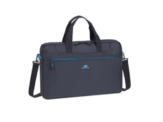 Сумка для ноутбука 15.6'' со съемным плечевым ремнем, черная с синим фото