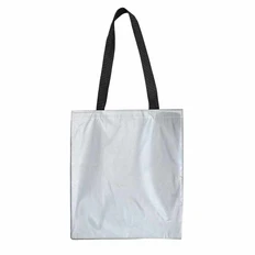 Сумка для покупок из полиэстера светоотражающая Reflect, серая фото